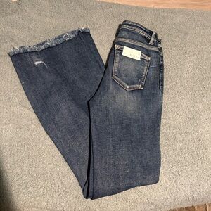 Journee Collection Blue Flare Wide Leg Jeans